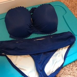 Two piece scalloped bikini